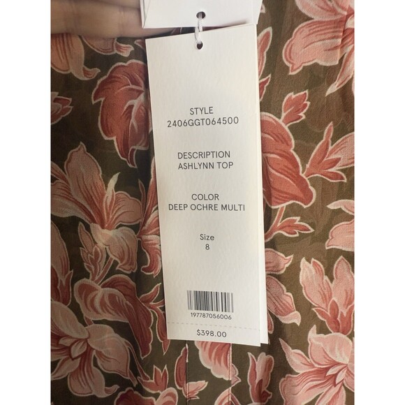 Veronica Beard Silk Ashlynn Blouse Size 8 NWT - Picture 6 of 7